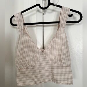 Abercrombie & Fitch - Gingham Crop Top